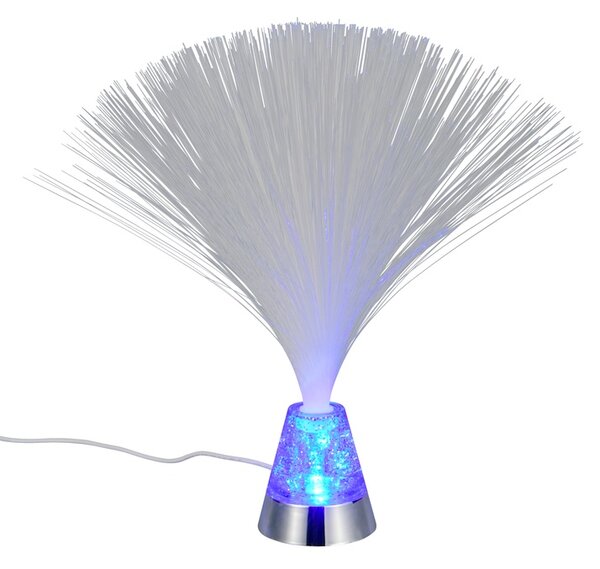 Stolní LED RGB lampa PUNK chrom