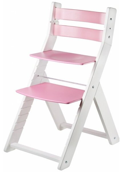 Woodpartner Rostoucí židle Sandy bílá růžová