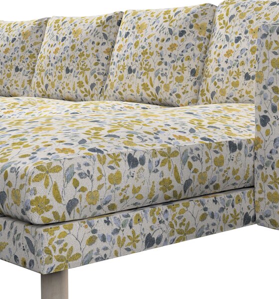 Potah na pohovku IKEA Norsborg 4-místná se šezlongem barva žlutá látka pletený vzor, vzorované