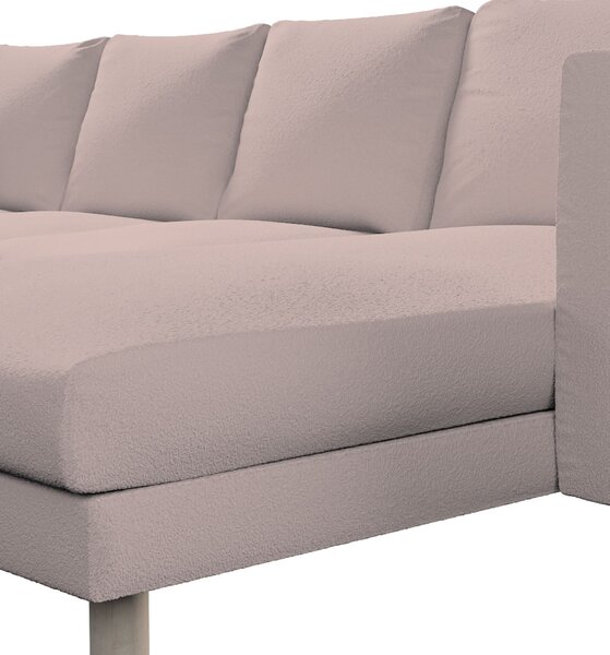 Potah na pohovku IKEA Norsborg 4-místná se šezlongem barva růžová látka pletený vzor