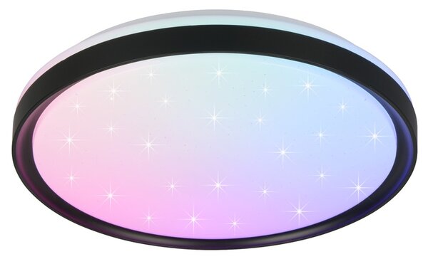 Stropní LED RGB svítidlo SOLIT černá/bílá
