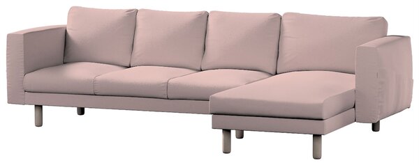 Potah na pohovku IKEA Norsborg 4-místná se šezlongem barva růžová látka pletený vzor