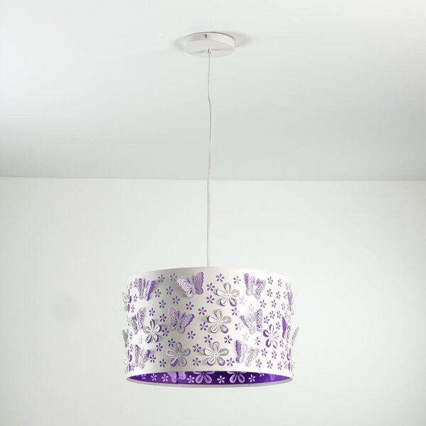 ONLI - Dětský lustr TITILLA 1xE27/22W/230V fialová/bílá