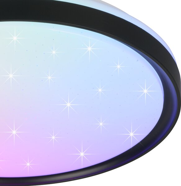 Stropní LED RGB svítidlo SOLIT černá/bílá
