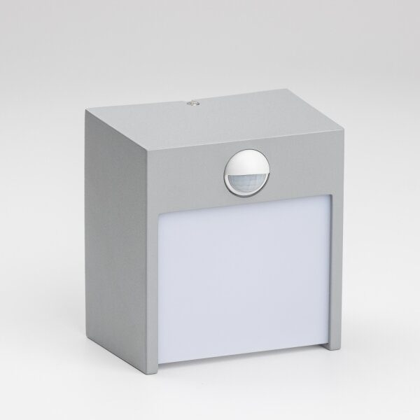 Brilagi -LED Venkovní nástěnné svítidlo se senzorem TERNI LED/12W/230V šedá IP44