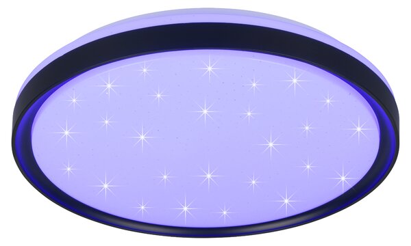 Stropní LED RGB svítidlo SOLIT černá/bílá