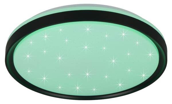 Stropní LED RGB svítidlo SOLIT černá/bílá