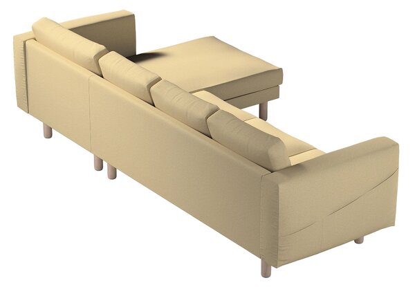 Potah na pohovku IKEA Norsborg 4-místná se šezlongem barva zelená látka pletený vzor