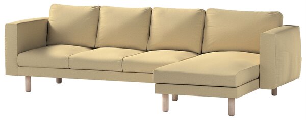 Potah na pohovku IKEA Norsborg 4-místná se šezlongem barva zelená látka pletený vzor