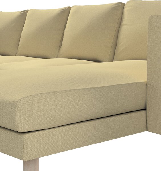 Potah na pohovku IKEA Norsborg 4-místná se šezlongem barva zelená látka pletený vzor