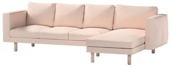 Potah na pohovku IKEA Norsborg 4-místná se šezlongem barva růžová látka pletený vzor