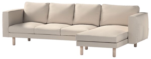 Potah na pohovku IKEA Norsborg 4-místná se šezlongem barva šedá látka pletený vzor