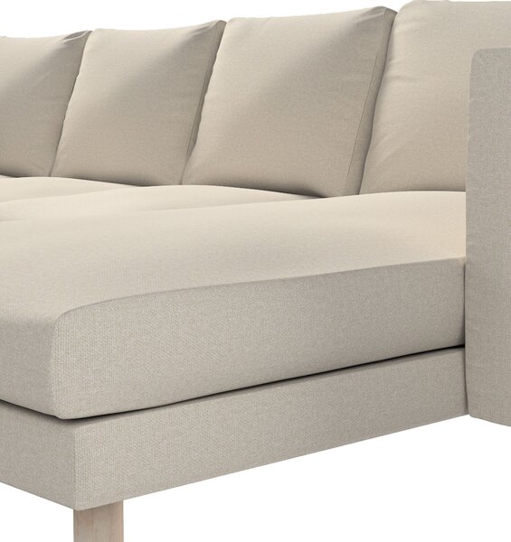Potah na pohovku IKEA Norsborg 4-místná se šezlongem barva šedá látka pletený vzor