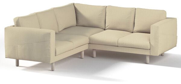 Potah na pohovku IKEA Norsborg rohová 4-místná barva krémová látka lesklé, pletený vzor