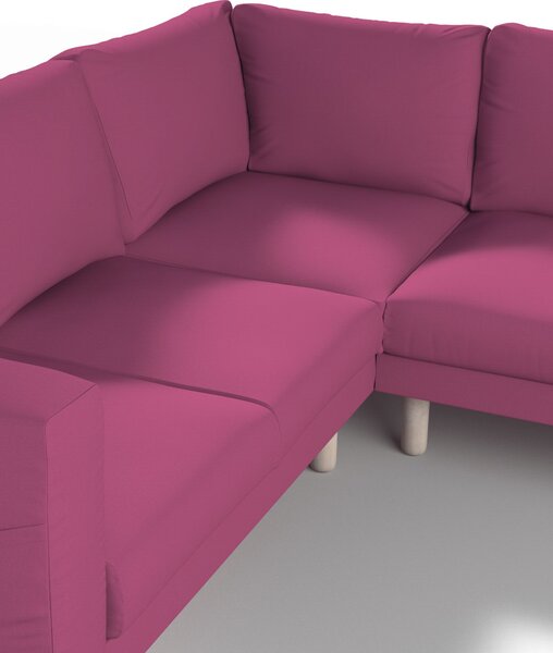 Potah na pohovku IKEA Norsborg rohová 4-místná barva růžová látka pletený vzor