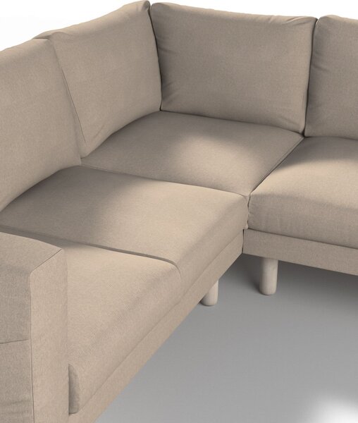 Potah na pohovku IKEA Norsborg rohová 4-místná barva béžová látka pletený vzor