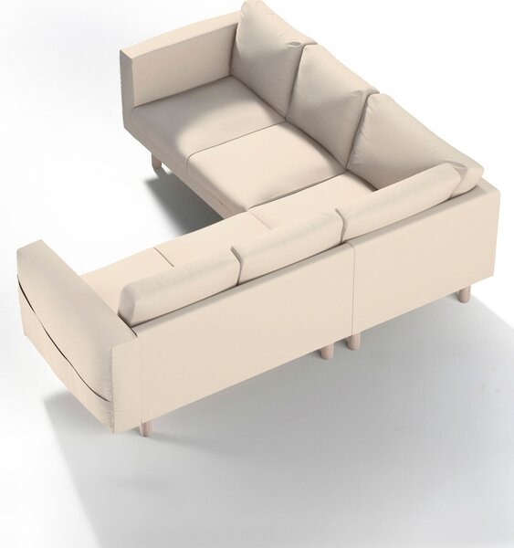 Potah na pohovku IKEA Norsborg rohová 4-místná barva béžová látka pletený vzor