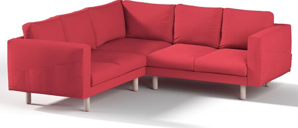 Potah na pohovku IKEA Norsborg rohová 4-místná barva červená látka pletený vzor
