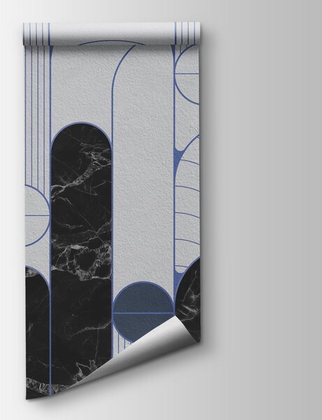Fototapeta Černobílá vzorovaná stěna, Abstraktní fototapety, Populární fototapety, u73101v1 - Tapeko.co.cz