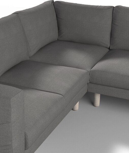 Potah na pohovku IKEA Norsborg rohová 4-místná barva šedá látka pletený vzor