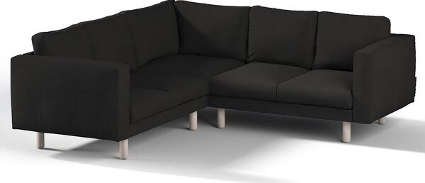 Potah na pohovku IKEA Norsborg rohová 4-místná barva černá látka pletený vzor