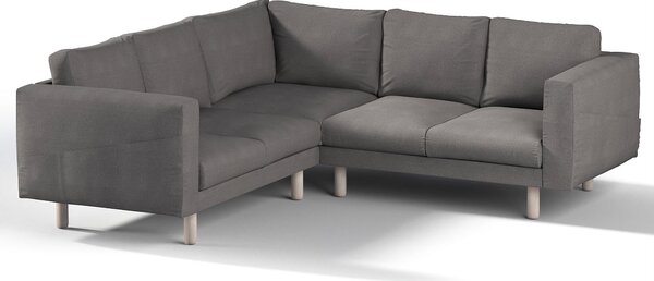 Potah na pohovku IKEA Norsborg rohová 4-místná barva šedá látka pletený vzor