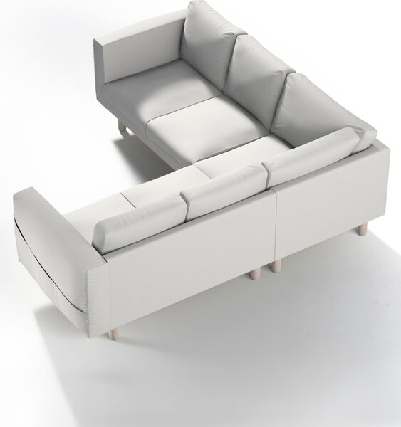 Potah na pohovku IKEA Norsborg rohová 4-místná barva šedá látka pletený vzor