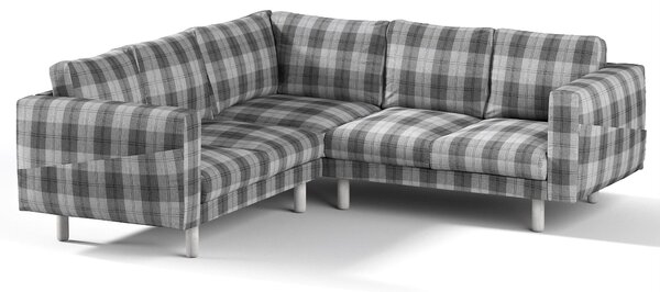 Potah na pohovku IKEA Norsborg rohová 4-místná barva šedá látka pletený vzor, vzorované