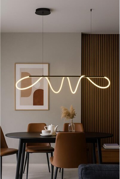 Zuma Line 20006PM-BK - LED Lustr na lanku BALBO LED/45W/230V 3000/4000/6000K