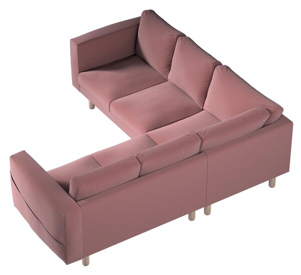 Potah na pohovku IKEA Norsborg rohová 4-místná barva fialová látka sametová