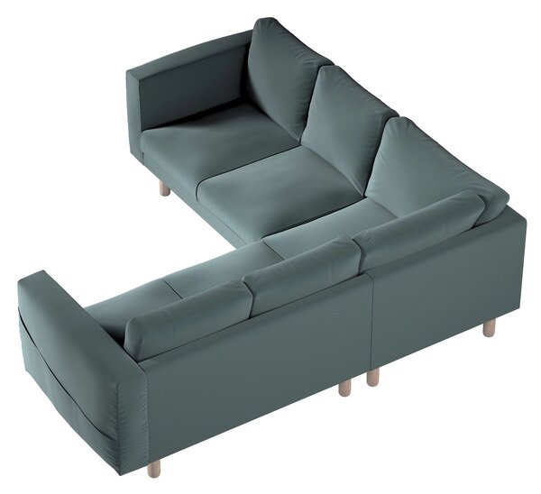 Potah na pohovku IKEA Norsborg rohová 4-místná barva zelená látka sametová