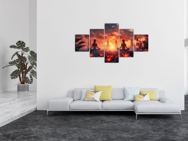 Obraz - Jóga v přírodě (125x70 cm)