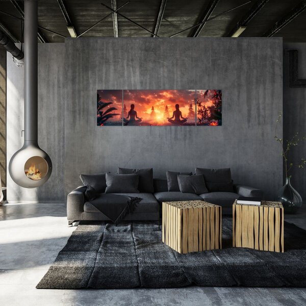 Obraz - Jóga v přírodě (170x50 cm)