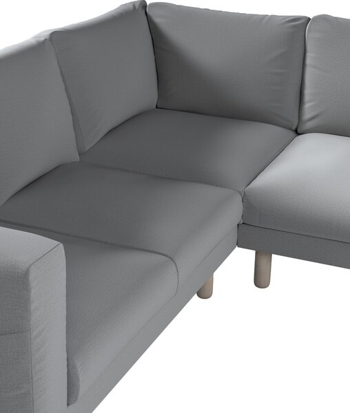 Potah na pohovku IKEA Norsborg rohová 4-místná barva šedá látka sametová