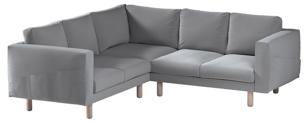 Potah na pohovku IKEA Norsborg rohová 4-místná barva šedá látka sametová