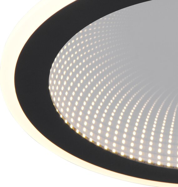 Stropní LED svítidlo GLACE černá/bílá
