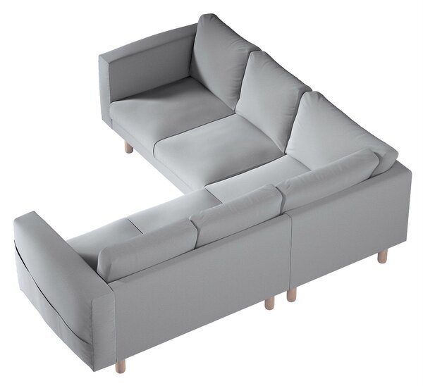 Potah na pohovku IKEA Norsborg rohová 4-místná barva šedá látka sametová