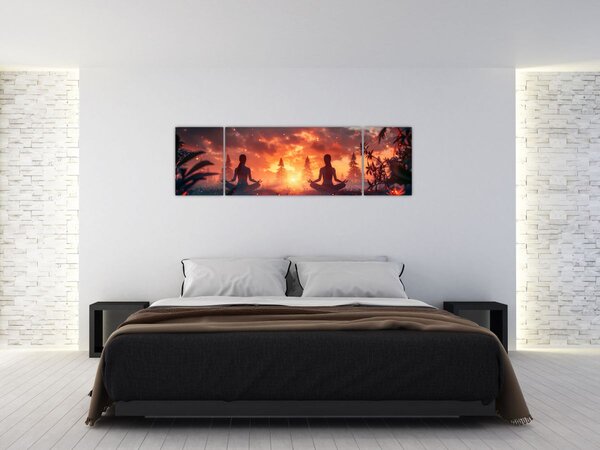 Obraz - Jóga v přírodě (170x50 cm)