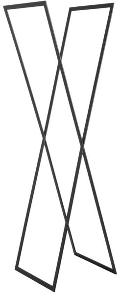 Nordic Design Černý kovový stojací věšák Rosie 175 cm