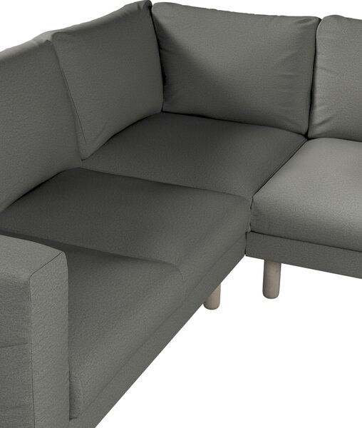Potah na pohovku IKEA Norsborg rohová 4-místná barva šedá látka pletený vzor