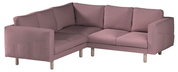 Potah na pohovku IKEA Norsborg rohová 4-místná barva růžová látka pletený vzor