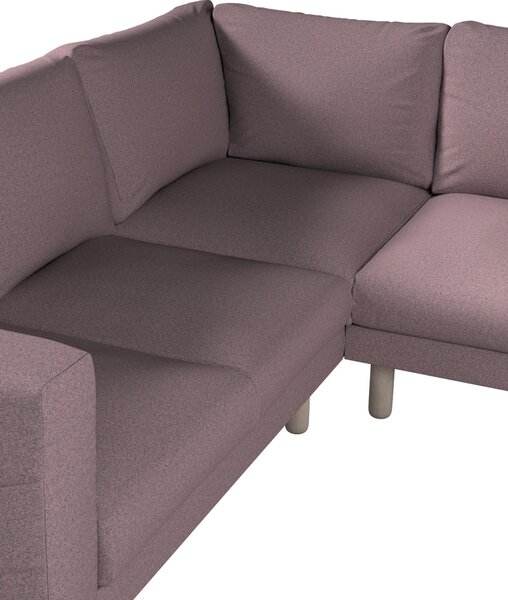 Potah na pohovku IKEA Norsborg rohová 4-místná barva růžová látka pletený vzor