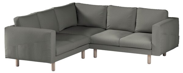 Potah na pohovku IKEA Norsborg rohová 4-místná barva šedá látka pletený vzor