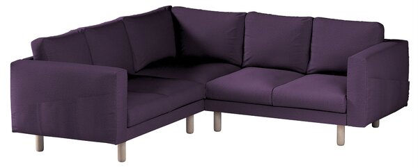 Potah na pohovku IKEA Norsborg rohová 4-místná barva fialová látka pletený vzor