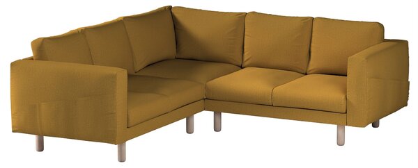 Potah na pohovku IKEA Norsborg rohová 4-místná barva žlutá látka pletený vzor