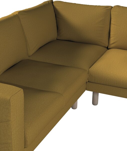 Potah na pohovku IKEA Norsborg rohová 4-místná barva žlutá látka pletený vzor