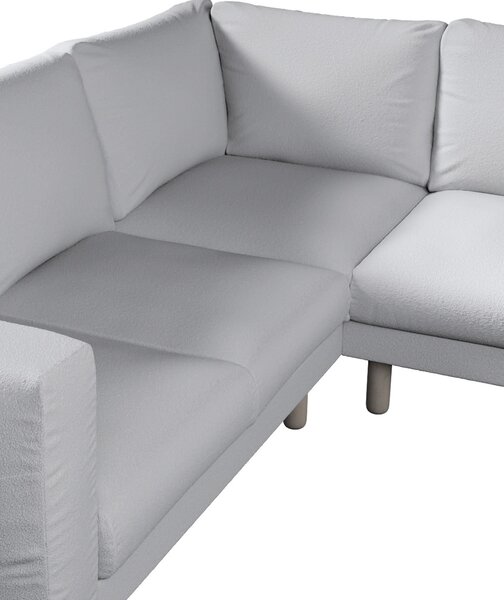 Potah na pohovku IKEA Norsborg rohová 4-místná barva bílá látka pletený vzor