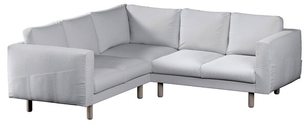 Potah na pohovku IKEA Norsborg rohová 4-místná barva bílá látka pletený vzor