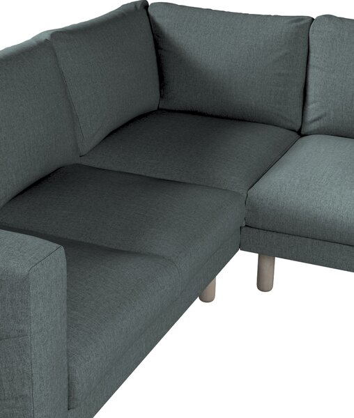 Potah na pohovku IKEA Norsborg rohová 4-místná barva modrá látka pletený vzor