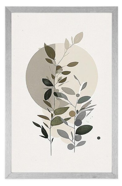 Plakát minimalistické rostlinky v boho stylu